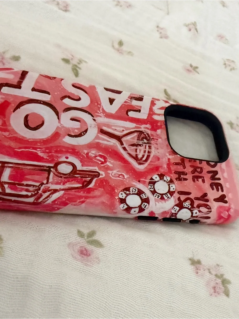Pink Graphic Phone Case for iPhone - Stylish Protection